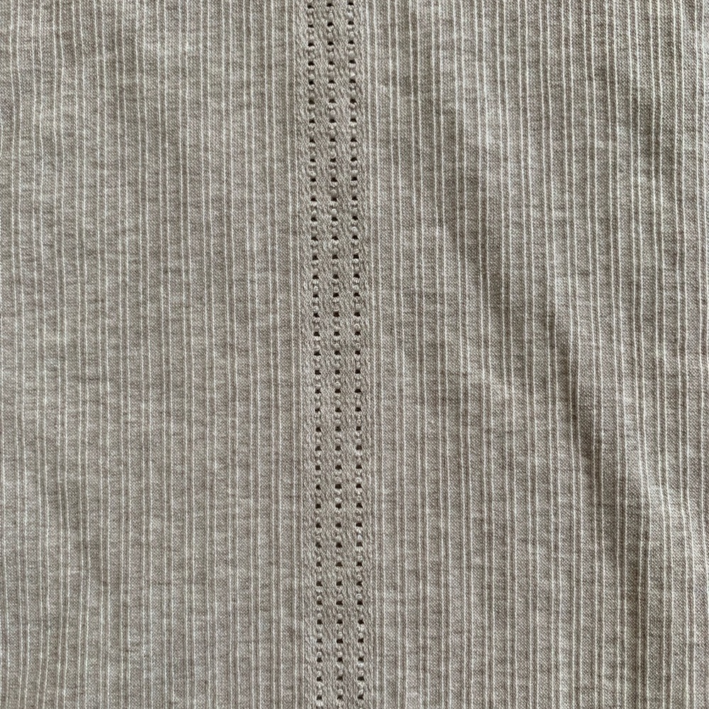 ATHLETA Pura Ribbed Tank in Oatmeal Womens Medium Stretch Design Activewear - Picture 9 of 11